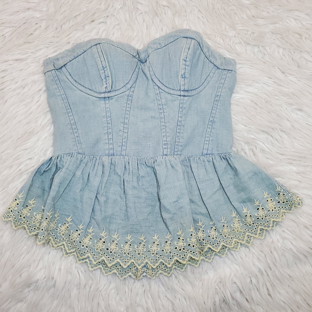 offers are welcomed  Peplum Bustier Top